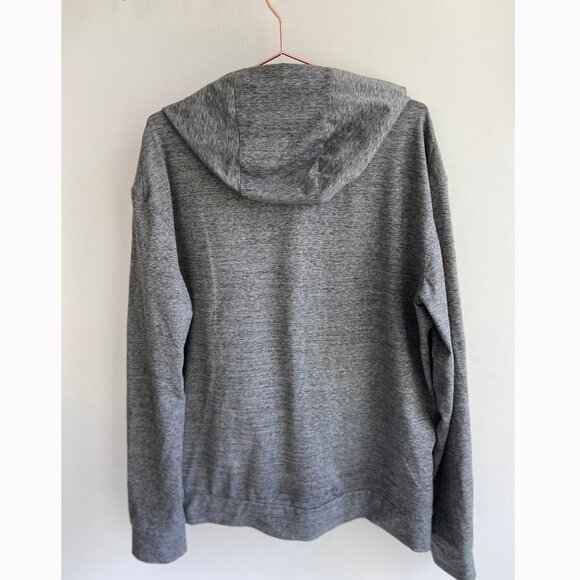 🆕 Nike Men's Heather Grey/Black Full-Zip Dri-Fit Training Hoodie - Picture 8 of 14